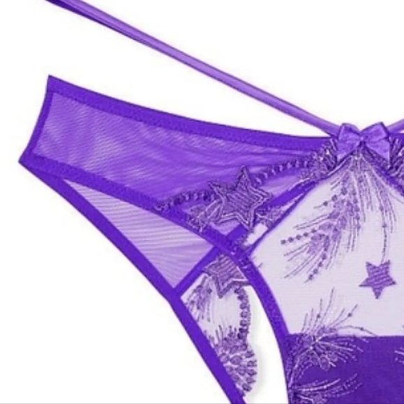 Victorias Secret Very Sexy Bright Violet Starstruck Cheekini Panty - Picture 6 of 6